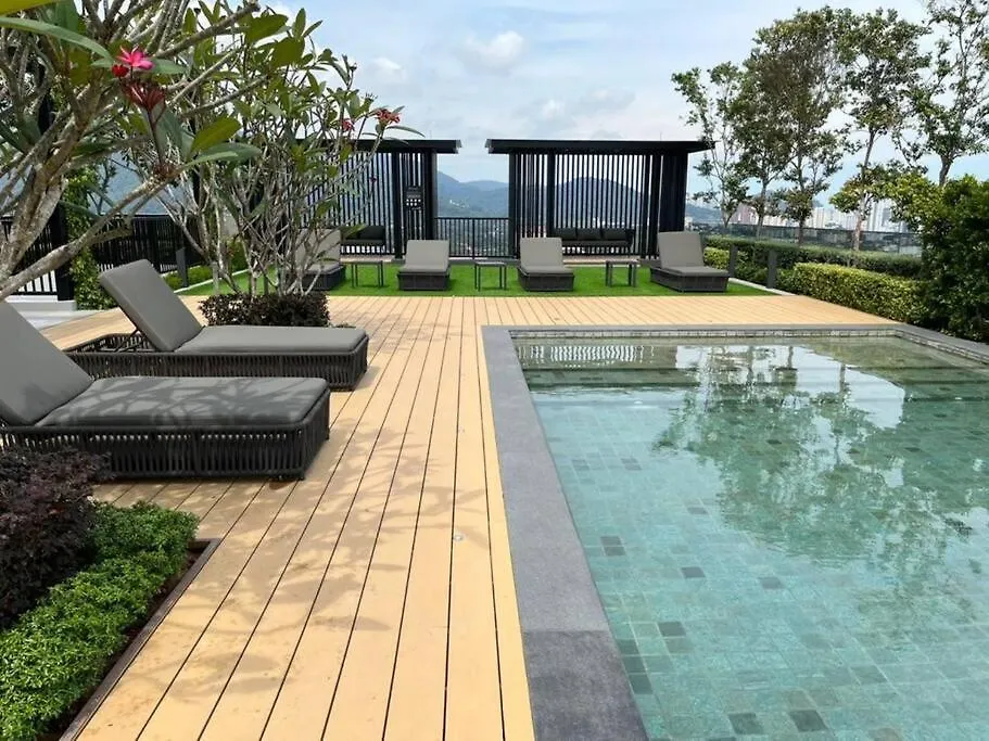 New Georgetown Modern City View 2Br Homestay For 10Pax 无敌美景两房民宿 Beacon Executive Suite ジョージタウン
