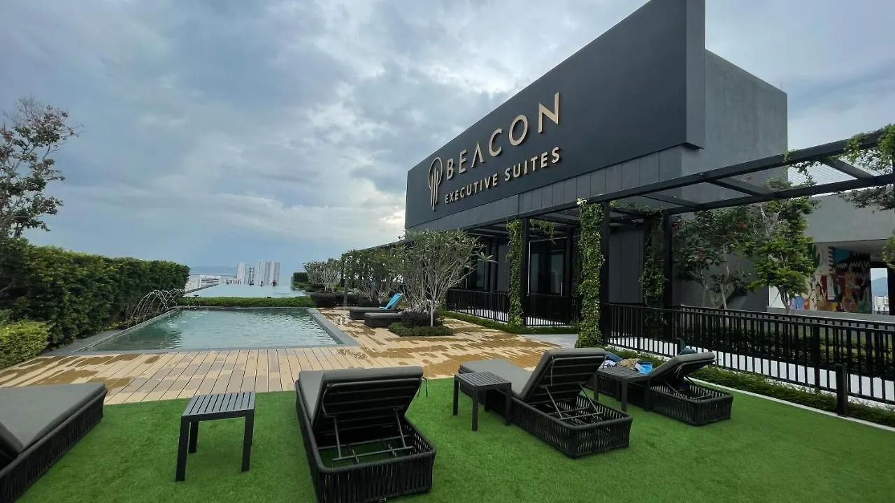 New Georgetown Modern City View 2Br Homestay For 10Pax 无敌美景两房民宿 Beacon Executive Suite マレーシア
