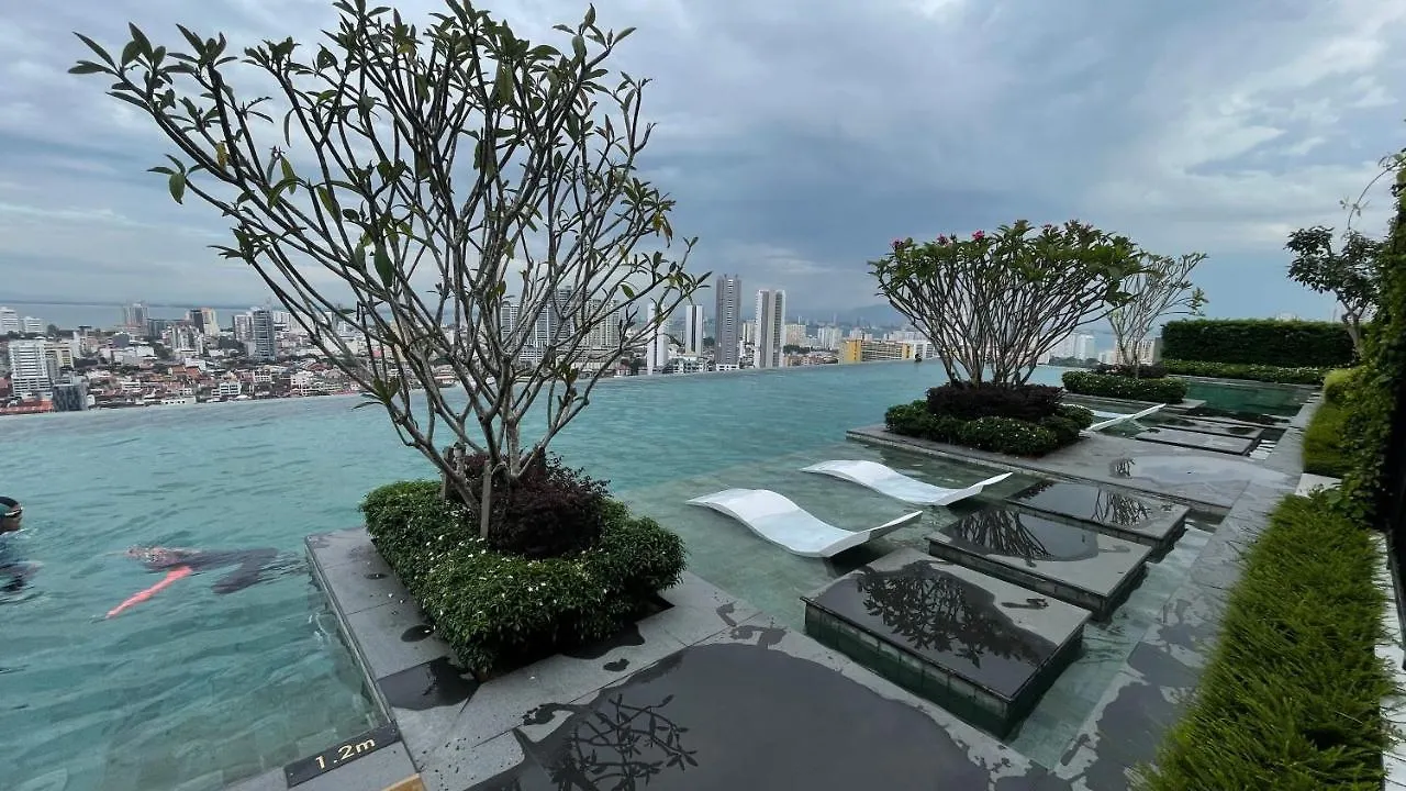New Georgetown Modern City View 2Br Homestay For 10Pax 无敌美景两房民宿 Beacon Executive Suite アパート ジョージタウン