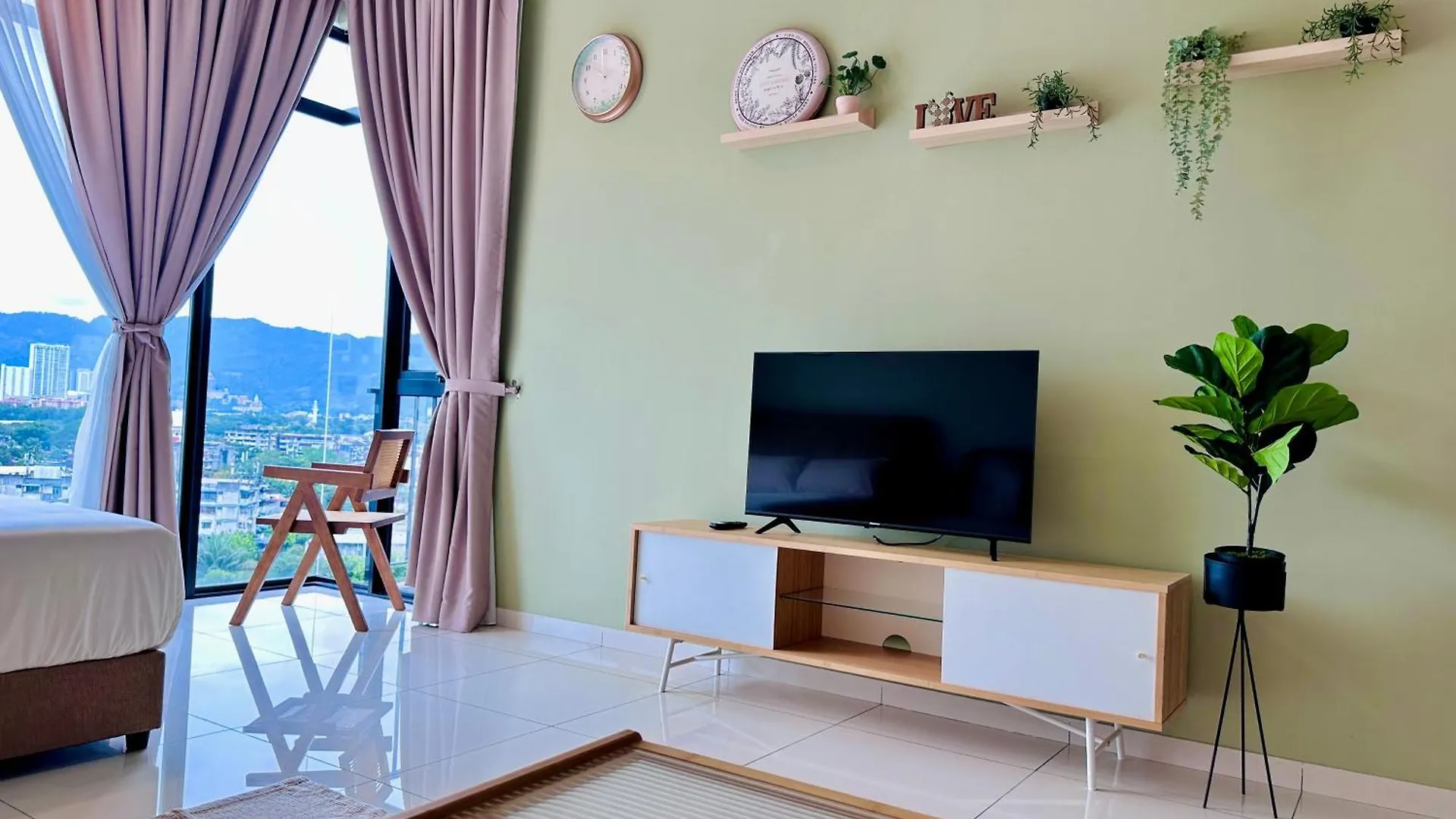 New Georgetown Modern City View 2Br Homestay For 10Pax 无敌美景两房民宿 Beacon Executive Suite アパート ジョージタウン